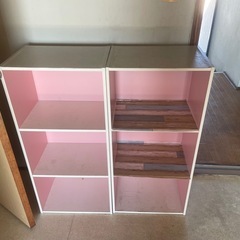 カラーボックス２個の画像