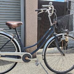  新品カゴ・鍵 付　27インチ自転車の画像