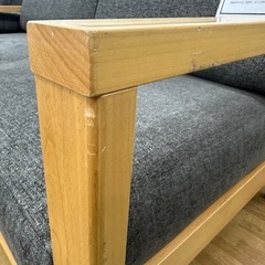 【ドリーム川西店御来店限定】2Pソファ　グレー／クリーニング済み 【2125560000021520】の画像