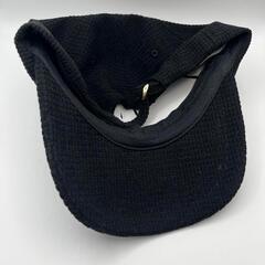 【キャップ】帽子　格子コーデュロイキャップ　シューラルー　黒の画像