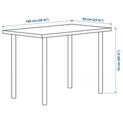 【無料・直接渡し限定】IKEA リンモン テーブル　ホワイト の画像