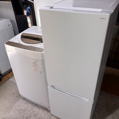 2021年製 東芝 × ヤマダ 家電セット  洗濯機7kg＋冷蔵庫156L 🚚【配達可能・保証付き】の画像