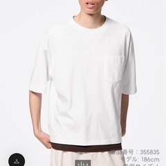 【GU/新品】ボクシーTシャツ【5分袖/オーバーサイズ】の画像