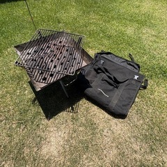 焚き火グリル&焚き火台テーブルの画像