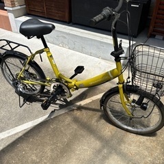 折りたたみ自転車の画像