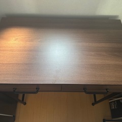【引取限定・無料】ゴミ箱上ラック 木目調の画像