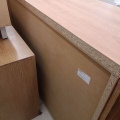 ★リユースのサカイ日立店★HJ7229 （株）三幸ジャパン チェスト ナチュラルブラウン H120.2×D45.5×W92.5 クリーニング済み の画像