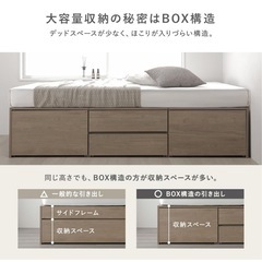 【ほぼ新品】収納付きシングルベッド（組立済み）／解体OK・引き取り限定／サイズ詳細あり 値段交渉可能の画像