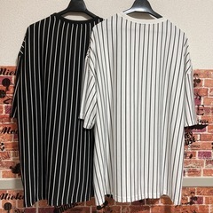 SHEIN ストライプ 半袖Tシャツ Mサイズ 2色セットの画像