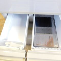 【JM680】 SHARP シャープ プラズマクラスター冷蔵庫 (412L・どっちもドア) 5ドア 冷凍冷蔵庫 SJ-P411D-H 自動製氷機能付きの画像