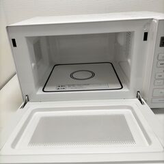  【糸島市内 送料無料】【美品】 無印良品 電子レンジ　 2019年製　ホワイト　白　250728-5Yの画像