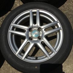 175/60R16 夏タイヤアルミ4本セット　グッドイヤーECO　EG02　日本製タイヤ　8分山位　４穴　PCD100の画像