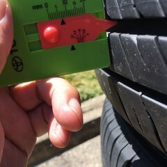 175/60R16 夏タイヤアルミ4本セット　グッドイヤーECO　EG02　日本製タイヤ　8分山位　４穴　PCD100の画像