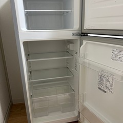 お譲り方決まり 消毒済み2ドア120L冷蔵庫の画像