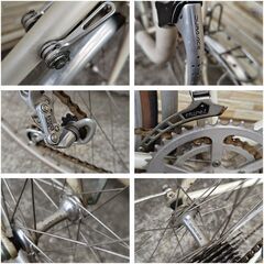 中古 ビンテージ自転車 2×5段変速 560MM  80年代初期 BSロードバイク軽整備済み 防犯登録対応 町田市 相模原市 MM795の画像