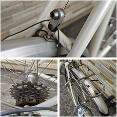 中古 ビンテージ自転車 2×5段変速 560MM  80年代初期 BSロードバイク軽整備済み 防犯登録対応 町田市 相模原市 MM795の画像