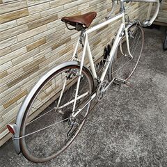 中古 ビンテージ自転車 2×5段変速 560MM  80年代初期 BSロードバイク軽整備済み 防犯登録対応 町田市 相模原市 MM795の画像