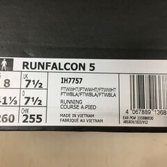 海外・日本製品のサルベージ品　アディダス　RUNFALCON5　26ｃｍ　１足のみの画像