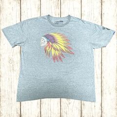 【M】VANS Indian Tシャツ スカル インディアン 羽 古着TEE ヴァンズ バンズの画像