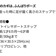 リッチェル トイレ踏み台 美品の画像