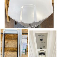 ジ321/ TOYOTOMI トヨトミ TIW-A180K窓用エアコン 冷房 ウインドエアコン2020年製リモコン付窓枠付きの画像