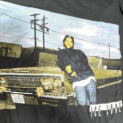 【2XL】ICE CUBE半袖Tシャツ ビッグロゴプリント グラフィックT 黒 Tシャツ 00'の画像