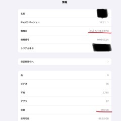 iPad Air 第5世代 WiFiモデル 256GBの画像