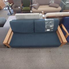 《月末限定！》ジモティー見た！で10%OFF【3人掛けソファ】家具の大丸 DAIMARU 北欧モダン ブルックリンスタイル カバーリング ソファ ファブリック :  ブルー の画像