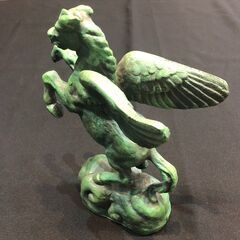 ★昭和レトロ! アンティーク! 吉田叡示作 天馬往空之像 鋳鉄製 ペガサス 置物 オブジェ 美術品 古代ギリシャ　リサイクルショップ札幌　買取本舗　西野店の画像