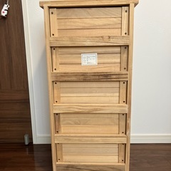 木製キャビネット　チェスト　引き出しの画像