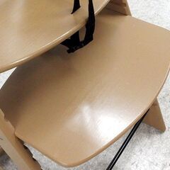 ベビーチェア ハイチェア 高さ調整可能 木製 子供用 イス いす 椅子 チェア ☆ 札幌市北区屯田の画像