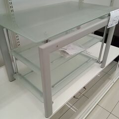 ★リユースのサカイ日立店★HJ7235  ガラスTV台 ライトグレー H49.5×D45×W75 クリーニング済み の画像