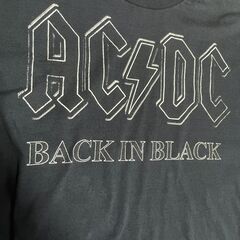 【XXL】AC/DC BACK IN BLACK TEE ヴィンテージ 00の画像