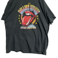 【XXL】ローリングストーンズ 公式TEE TAN ベロ Lips リップス バンドTシャツ バンT 古着 ヴィンテージの画像