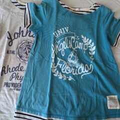 重ね着風のTシャツ２枚セット(^o^)　Lサイズです。！の画像
