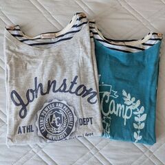 重ね着風のTシャツ２枚セット(^o^)　Lサイズです。！の画像
