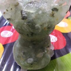 グリーン天然石置物の画像