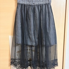 チェックレーススカート  M sizeの画像
