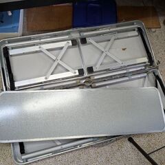 BBQ ハンドメイド  折りたたみテーブル&イスセットの画像