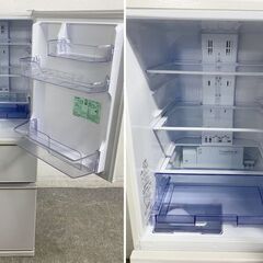 2024年製 三菱 スリム3ドア冷凍冷蔵庫 272L 自動製氷 幅54cm 氷点下ストッカー MR-CX27J-W マットホワイト 中古家電 店頭引取歓迎 R9747の画像