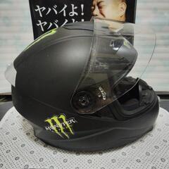 ⚫️美品/ヘルメット🙆‍♀️自家塗装つや消し黒色、Ｘｌ🎁オマケつき。の画像