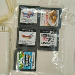 0728-096 Nintendo DS Lite 本体、ソフト5本　スの画像