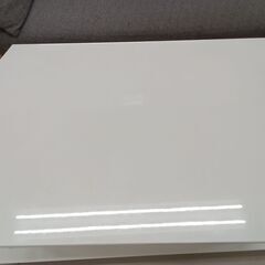 リユースのサカイ栃木店★ジモティ割あり★  テーブル ホワイト W74.5×D50×H32 クリーニング済み TC9961の画像
