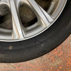155/65r14bridgestone31週2022年タイヤとホイール4本セットの画像