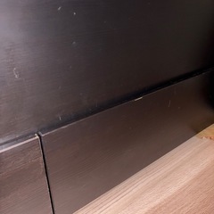 【IKEA】HEMNES ヘムネス ダブルベッド 黒　　の画像