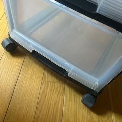 中古　コロつき　5段　チェスト　収納ケースの画像