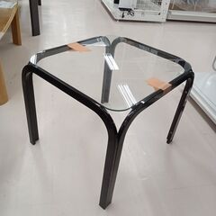 リユースのサカイ栃木店★ジモティ割あり★  テーブル ブラック W43×D47.5×H38 クリーニング済み TC9960の画像