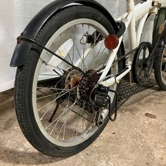 【折りたたみ自転車　6段変速　オートライト】すぐお乗り頂けます！整備済！一部地域送料無料！の画像