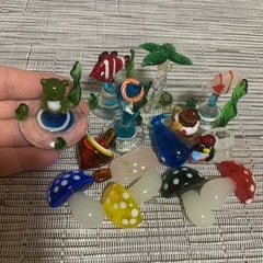 ガラス人形セットの画像