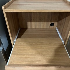 ニトリ レンジ台 食器棚の画像